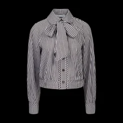 Gingham Bow-Tie Shirt