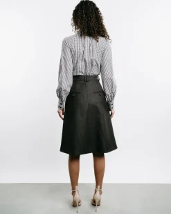 Gingham Bow-Tie Shirt