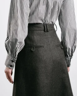 Gingham Bow-Tie Shirt