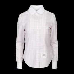 Gingham Round Collar Shirt