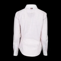 Gingham Round Collar Shirt
