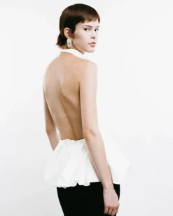 Halter Peplum Top