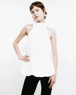 Halter Peplum Top