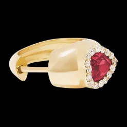 Heart Garnet Huggie (Single)