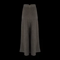 High-Waisted Herringbone Pants