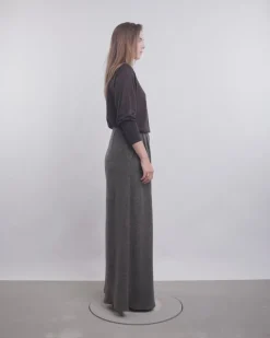High-Waisted Herringbone Pants