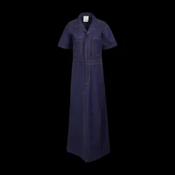 Janitoress Dress in Ridged Moire