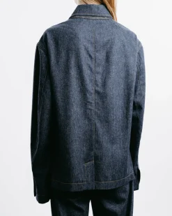 Julian Cashmere Denim Shirt Jacket
