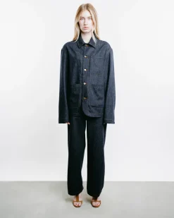 Julian Cashmere Denim Shirt Jacket
