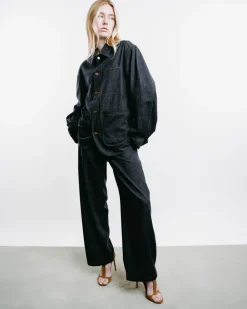 Julian Cashmere Denim Shirt Jacket