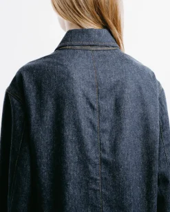 Julian Cashmere Denim Shirt Jacket