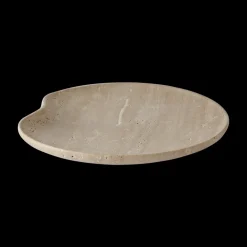 Large Travertine Lily Bowl
