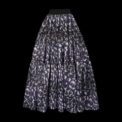 Leopard Print Tiered Skirt