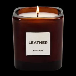 Library Candle Leather