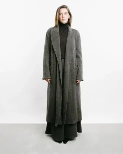 Long Herringbone Coat