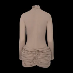 Long-Sleeved Hip Minidress
