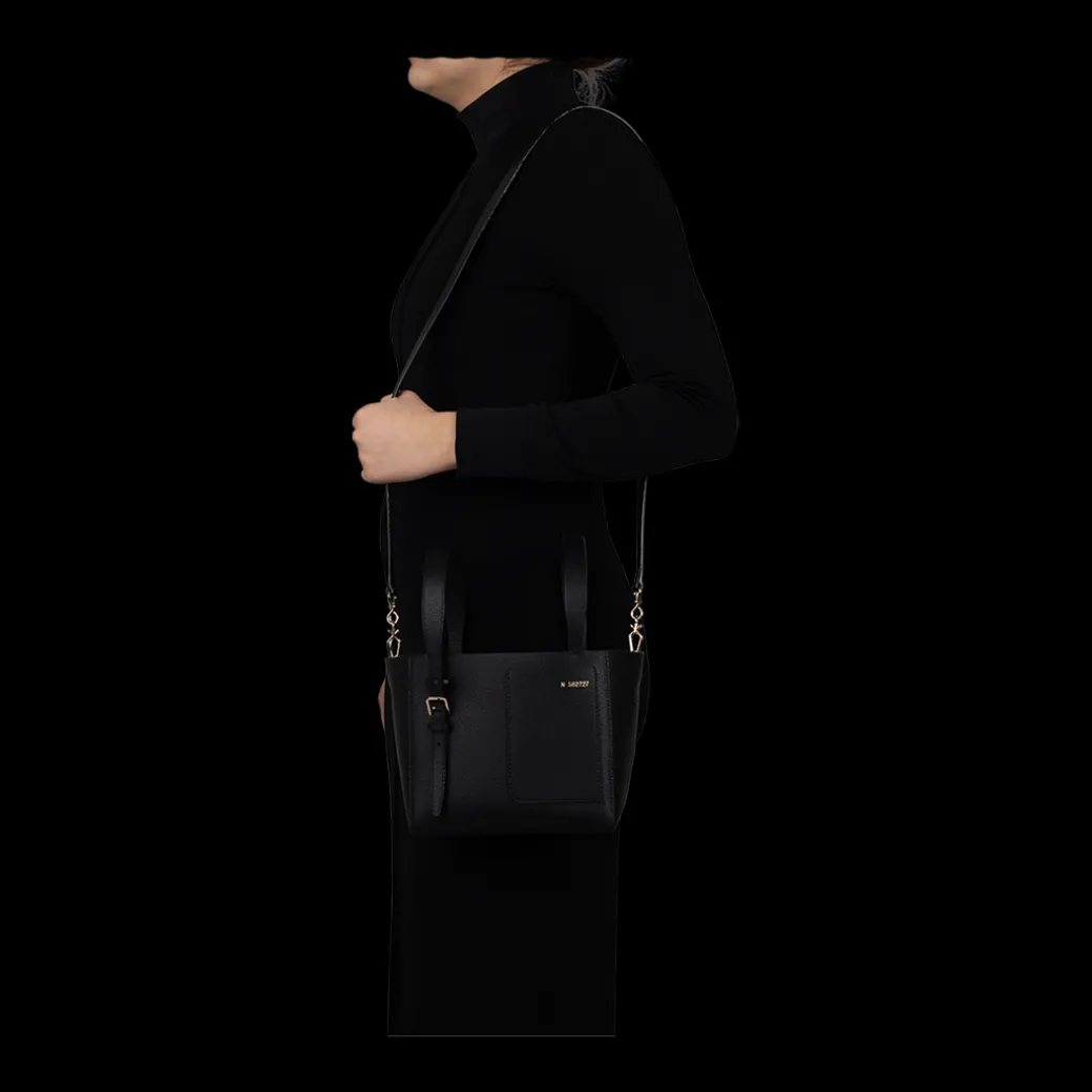 Mini Black Bucket Bag
