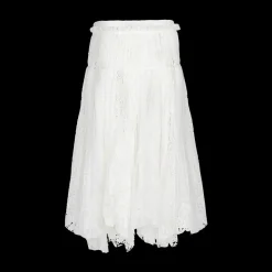 Mixed Lace Longline Skirt