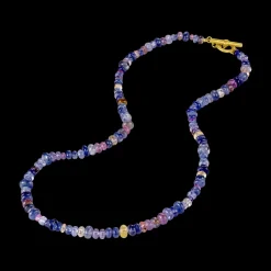 Mixed Sapphire Bead Necklace
