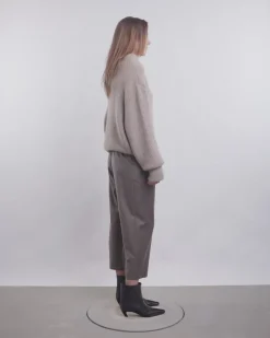 Mock-Neck Kimono Sweater