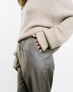 Mock-Neck Kimono Sweater