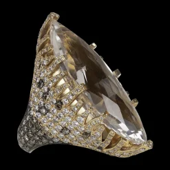 Morganite & Diamond Ring