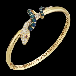 Nouvelle Serpent Metallic Enamel Bangle