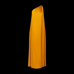 One-Shoulder Charmeuse Dress