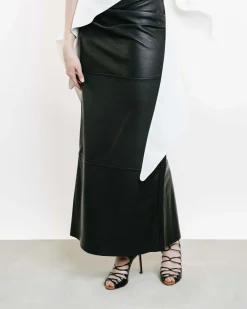 Operate Leather Pencil Skirt