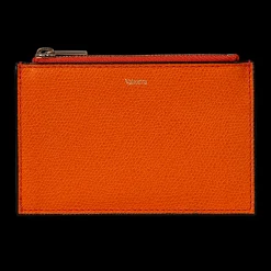 Orange Card Case Holder