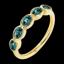 Oval-Cut Alexandrite Bezel Ring
