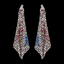 Paisley Chainmail Earrings