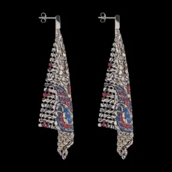 Paisley Chainmail Earrings