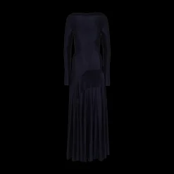 Paneled Jersey Maxi Dress
