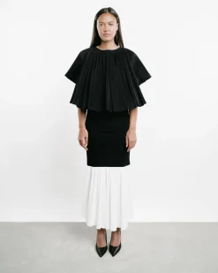 Peplum Maxi Skirt