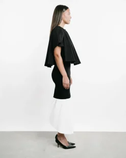 Peplum Maxi Skirt