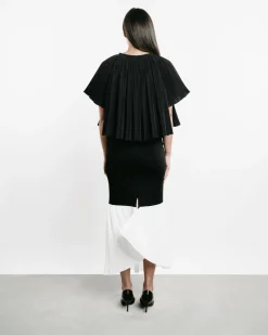 Peplum Maxi Skirt
