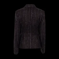 Pinstripe Single-Breasted Blazer