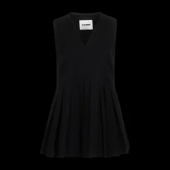 Pleated Sleeveless Top