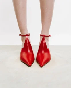 Pointed Pumps With Ankle Strap