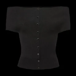 Reversible Off-Shoulder Knit Top