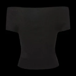 Reversible Off-Shoulder Knit Top