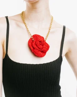 Rose Embellished Necklace