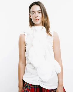 Ruffled Draped Top