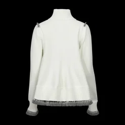 Ruffled-Hem Cardigan