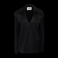 Satin-Crepe Blouse