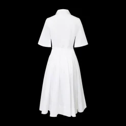 Short-Sleeved Belted Dress