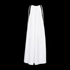 Sleeveless Gathered Maxi Shift Dress