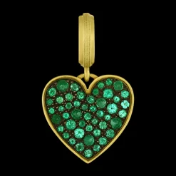 Small Emerald Heart Pendant