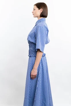 Smocked Button-Up Top